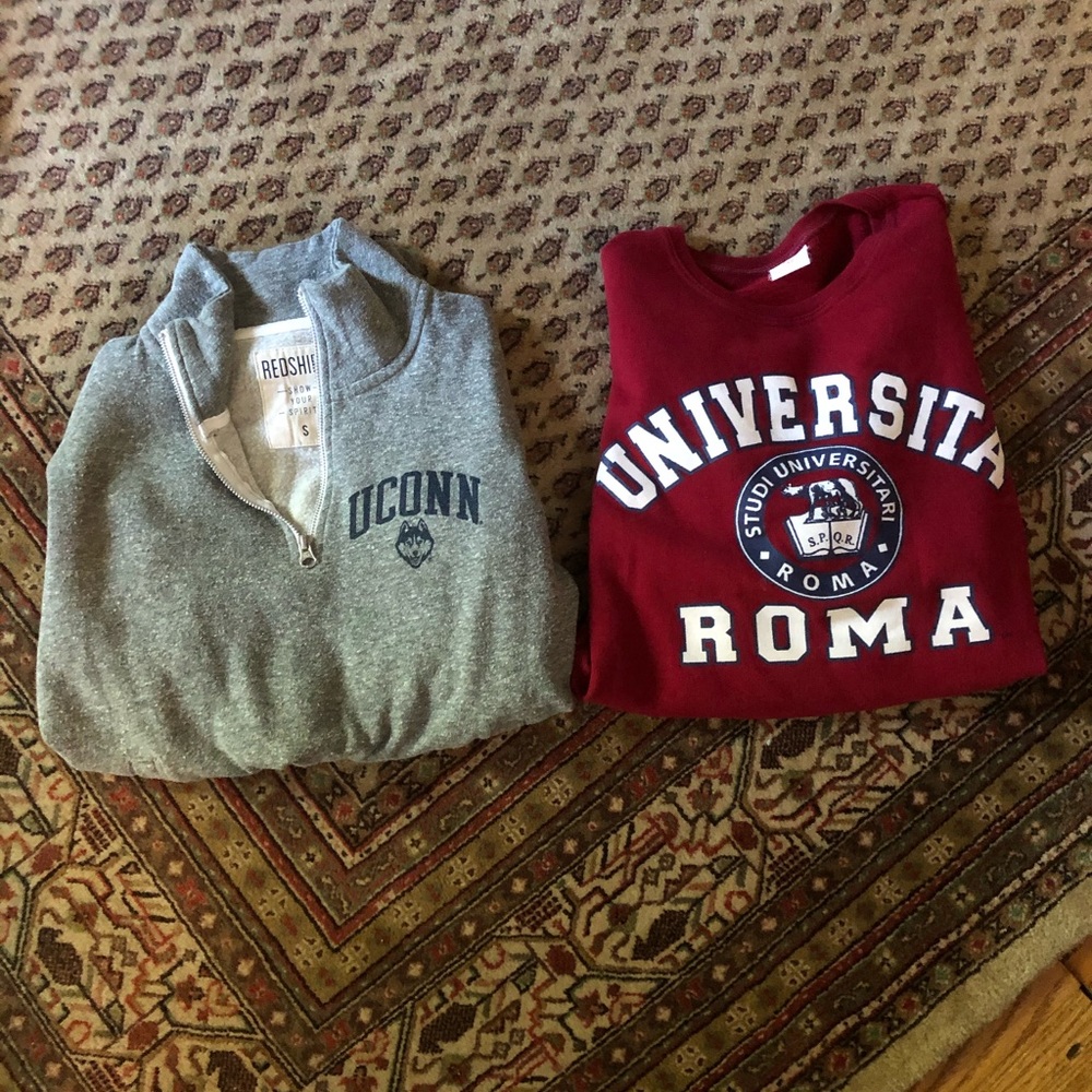 sweatshirts! quarter zip and crew neck